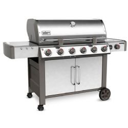 Weber Genesis II LX Natural Gas Grill with 6 Burners - Stainless Steel