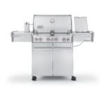Weber Summit S-470 Gas Grill with 4 Burners and Rotisserie System - Stainless Steel - 66"